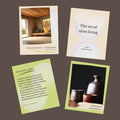 Wabi-Sabi Instagram Templates - 13 Canva Templates for Minimalist Creators